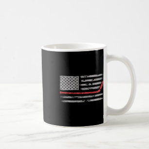 Pond Hockey American Flag Shinney Coffee Mug