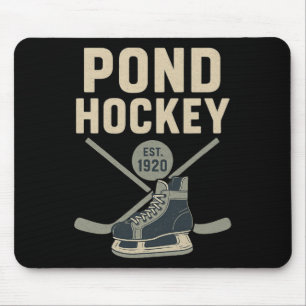 Pond Hockey Est 1920 Vintage Mouse Mat