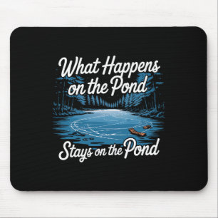 Pond Hockey Player On The Pond Shinny Mouse Mat