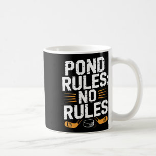 Pond Hockey Player Pond Rules Shinny Coffee Mug