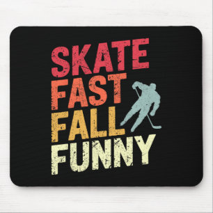 Pond Hockey Player Skate Fast Shinny (1) Mouse Mat