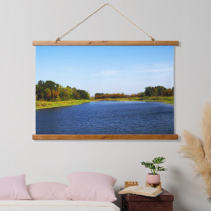 Pond in the southern steppe part of Ukraine Hanging Tapestry