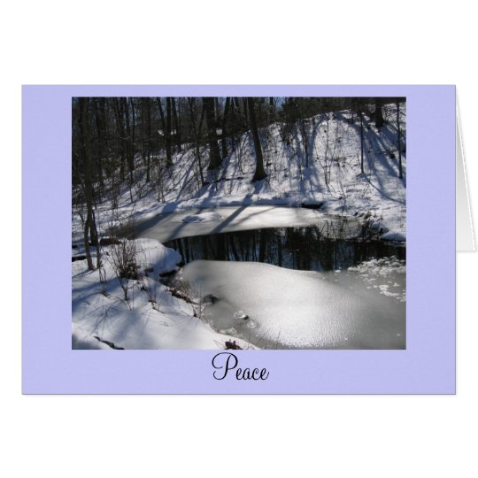 Pond in Winter Card