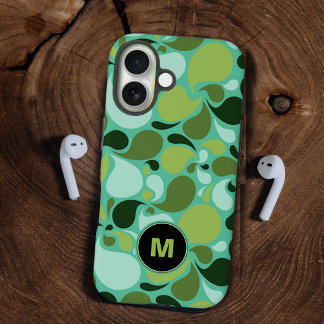 Pond Life Paisley Monogram iPhone 16 Case