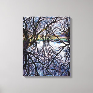 Pond Reflections 2009 Canvas Print