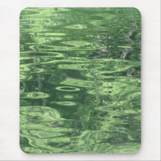 Pond Reflections in Green Mouse Mat