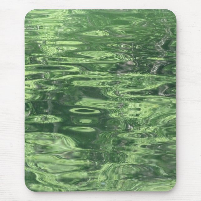 Pond Reflections in Green Mouse Mat (Front)