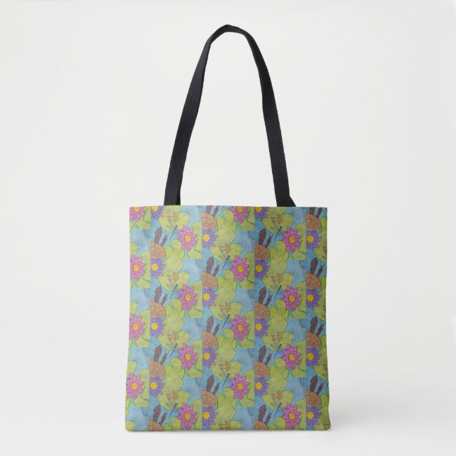 Pond Scene (pattern) - Tote (Front)