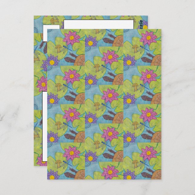 Pond Scene - Postcard (Front/Back)