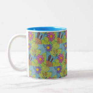 Pond Scene - Two-Tone Mug