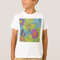 Pond Scene (white) - Boy's Basic T-Shirt