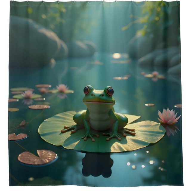 Pond Sentinel -  Shower Curtain (Front)