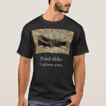 Pond Slider Turtle Black T-shirt