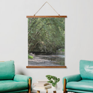 Pond under the Trees Wood Topped Tapestry