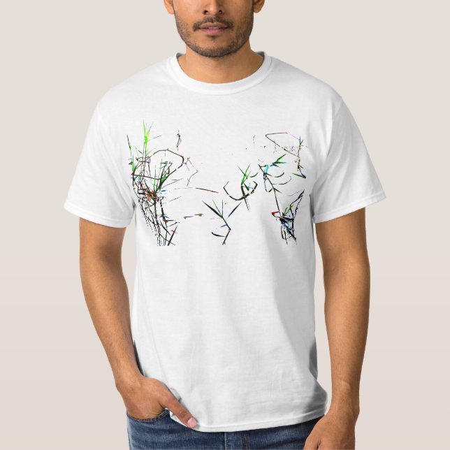 Pond Weeds Nature Abstract T-Shirt (Front)