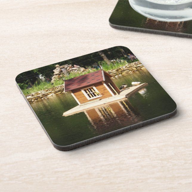 Pond with bird house and alphine slide coaster (Left Side)