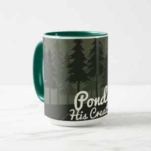 Ponder His Creation Serene Forest Islamic Reflec Mug