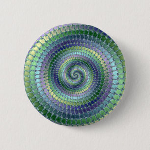 Pondering - Fractal 6 Cm Round Badge