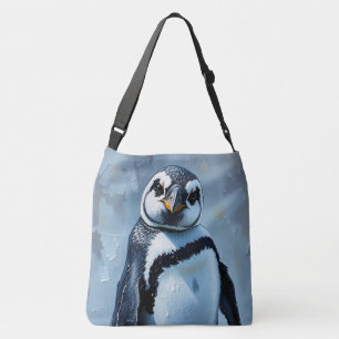 Pondering Penguin Crossbody Bag