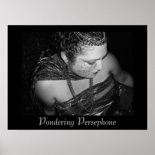 Pondering Persephone Poster Print (Front)