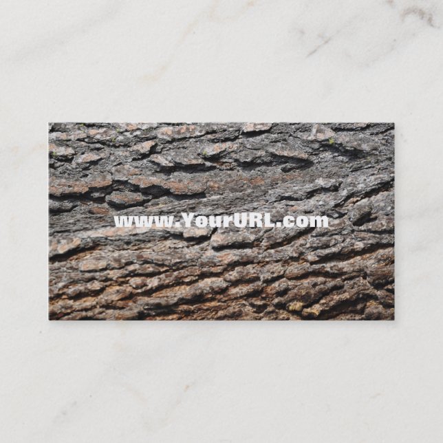 Ponderosa Pine Bark Business Card (Front)
