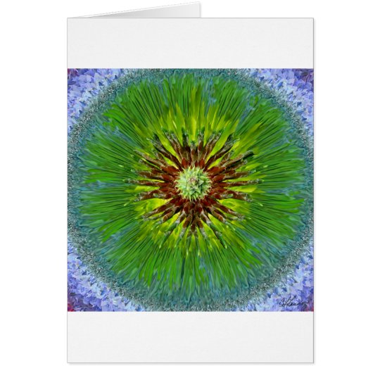 Ponderosa Sunburst Mandala Card