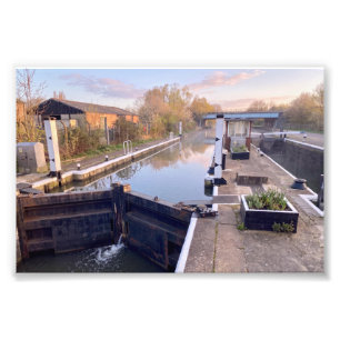 Ponders End Lock, River Lee Navigation, Enfield Photo Print