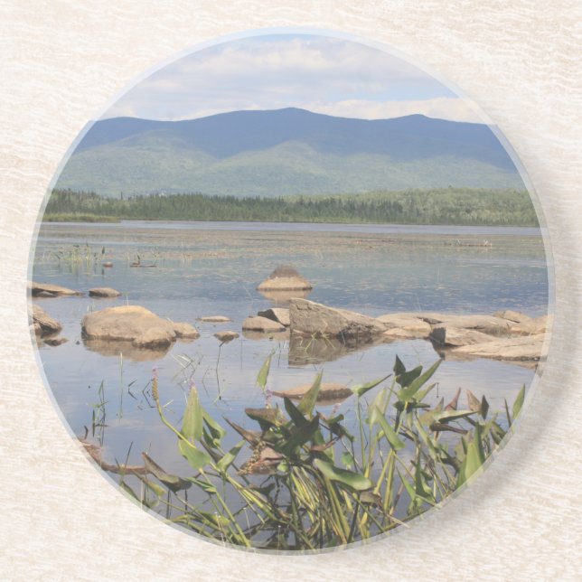 Pondicherry View Sandstone Coaster (Front)