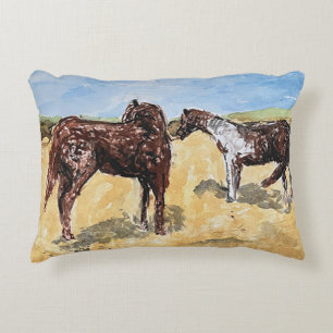 Ponies at Assateague Island Accent Pillow
