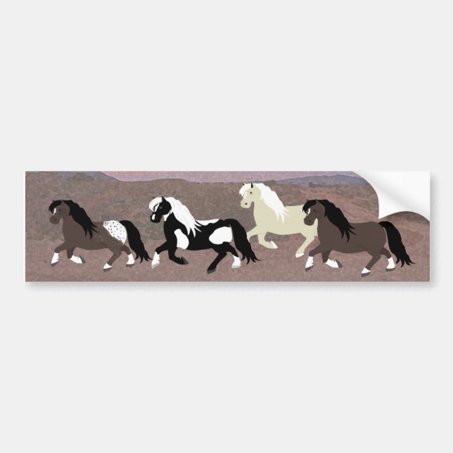 Ponies Bumper Sticker (Front)