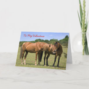 Ponies in Love Card - Valentine