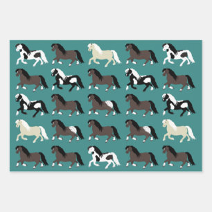 Ponies Wrapping Paper Sheets