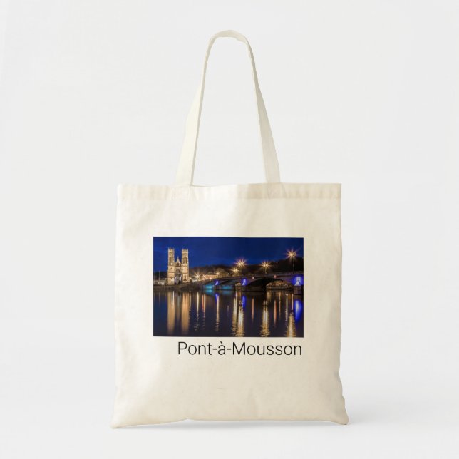 Pont a Mousson Panorama with Moselle Souvenir Tote Bag (Front)