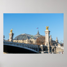 Pont Alexandre III and Grand Palais on a sunny day