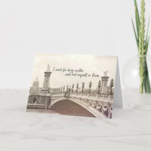 PONT ALEXANDRE III BRIDGE Greeting Card