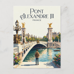 Pont Alexandre III France Postcard