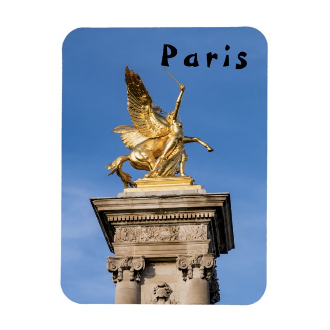 Pont Alexandre lll bridge - Paris, France Magnet (Vertical)