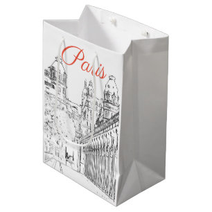 Pont de Bir-Hakeim over the Seine - Paris, France Medium Gift Bag