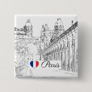 Pont de Bir-Hakeim - Paris, France 15 Cm Square Badge