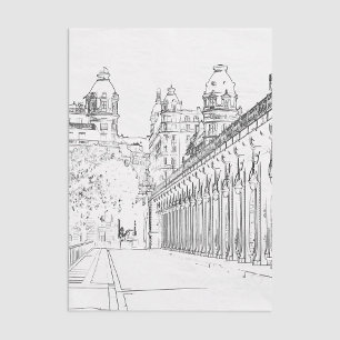 Pont de Bir-Hakeim - Paris, France Tissue Paper