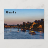 Pont des arts at nightfall - Paris, France