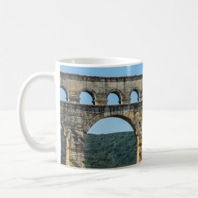 Pont du Gard, France - Classic Mug (Left)