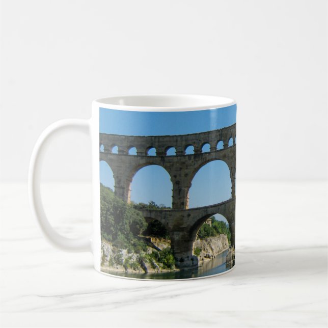 Pont du Gard, France - Classic Mug (Left)