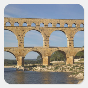 Pont du Gard, Gard, Languedoc Roussillon, France Square Sticker