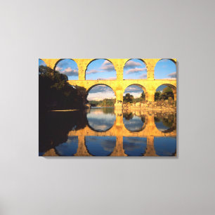 Pont du Gard, Gardon River, Gard, Languedoc, Canvas Print