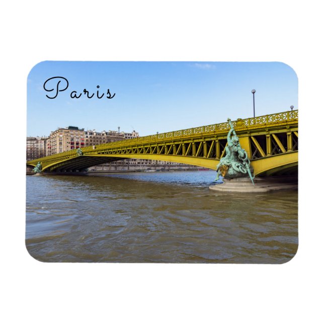 Pont Mirabeau over the Seine - Paris Magnet (Horizontal)