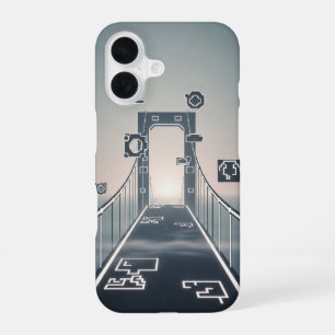 Pont Mystique Pixel-Arcade Vintage iPhone 16 Case