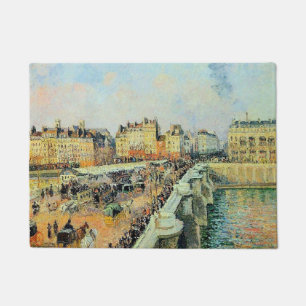Pont Neuf, Afternoon, Sunlight Camille Pissarro   Doormat