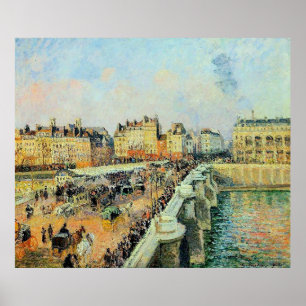 Pont Neuf, Afternoon, Sunlight Camille Pissarro   Poster