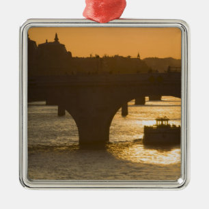 Pont Neuf, Seine, sunset, Paris, FranceMusee Metal Tree Decoration